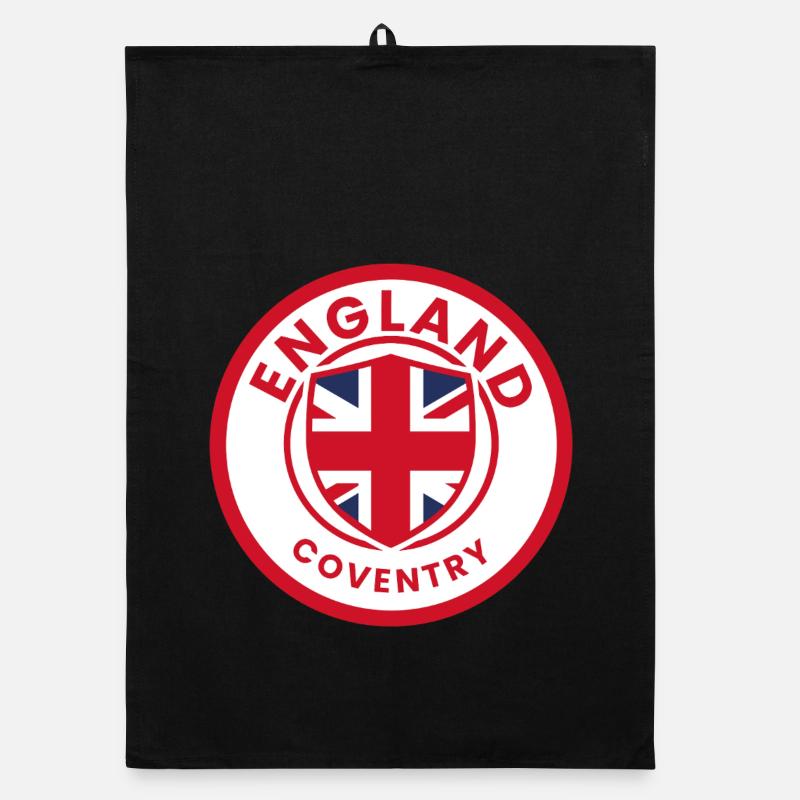 Emblème du blason de Coventry en Angleterre Torchon bio