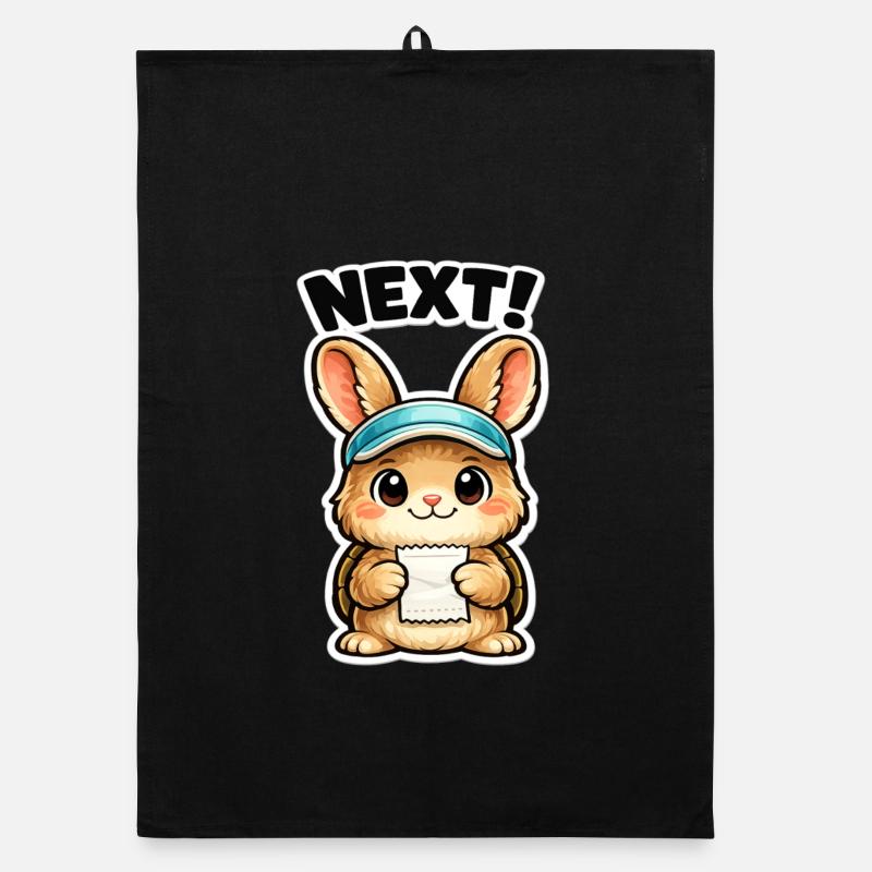 Next Bunny Note Sticker Organic dish towel