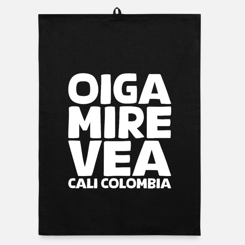 Oiga, Mire, Vea en blanc Torchon bio