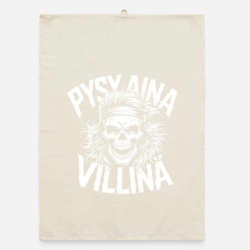 Conception du crâne sauvage Torchon bio