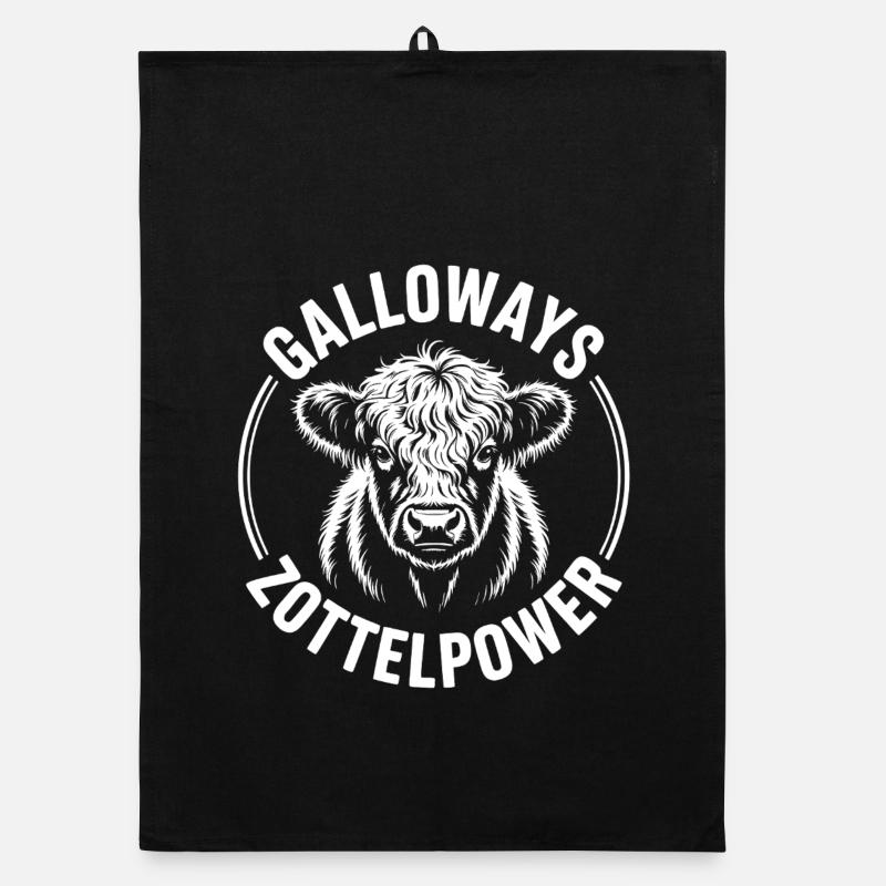 Galloway Rind Kopf Organic Geschirrtuch