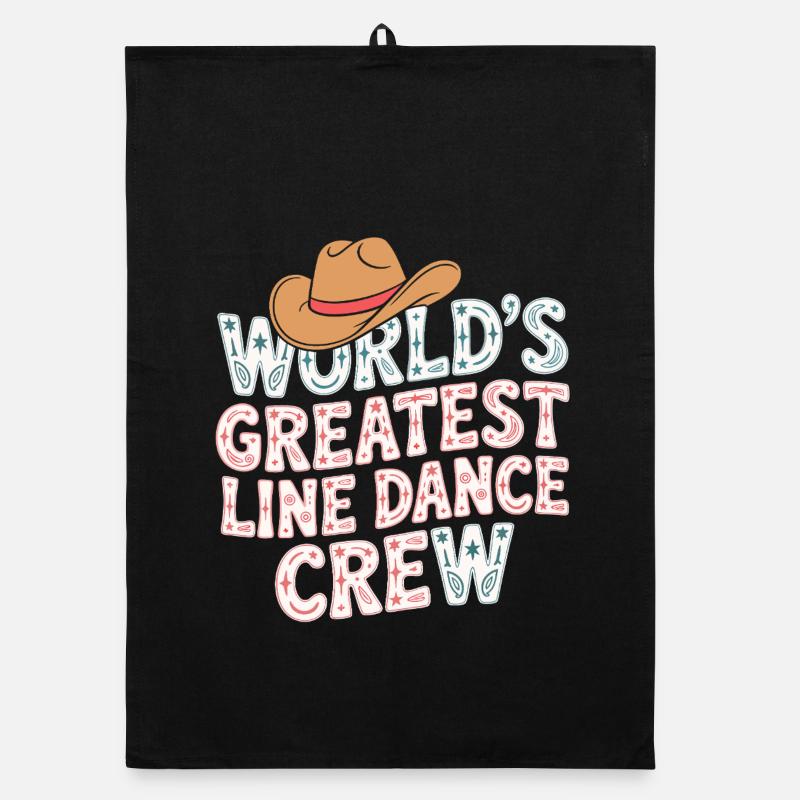 World's Best Line Dance Crew Organic dish towel