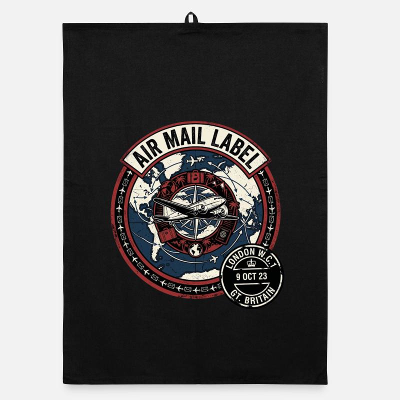 Air Mail England Organic dish towel