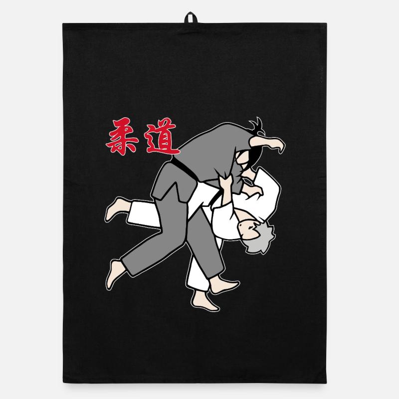 Judo - Uchi mata Organic Geschirrtuch