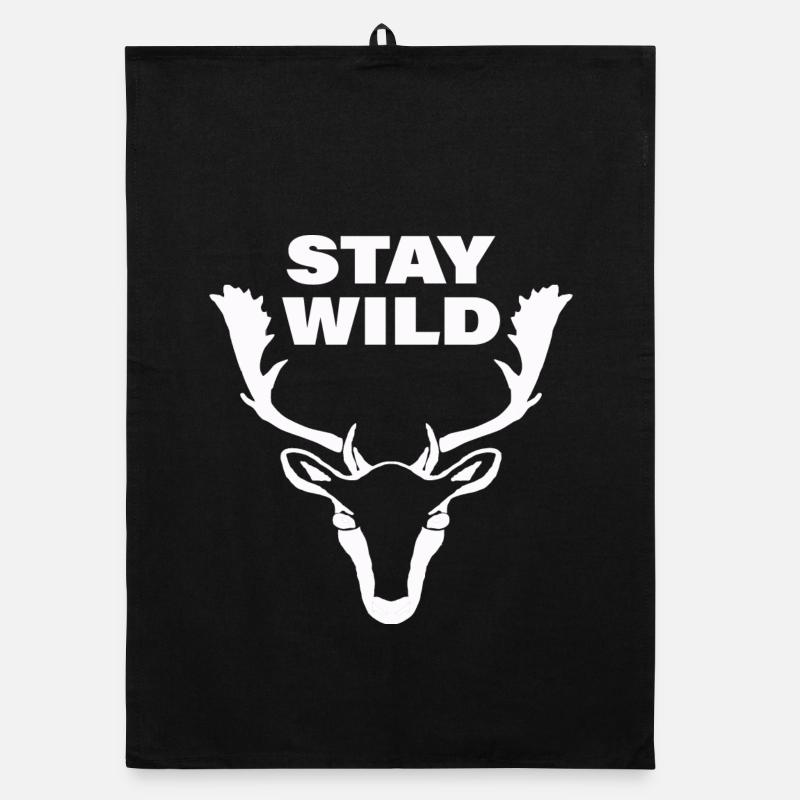 STAY WILD Organic dish towel
