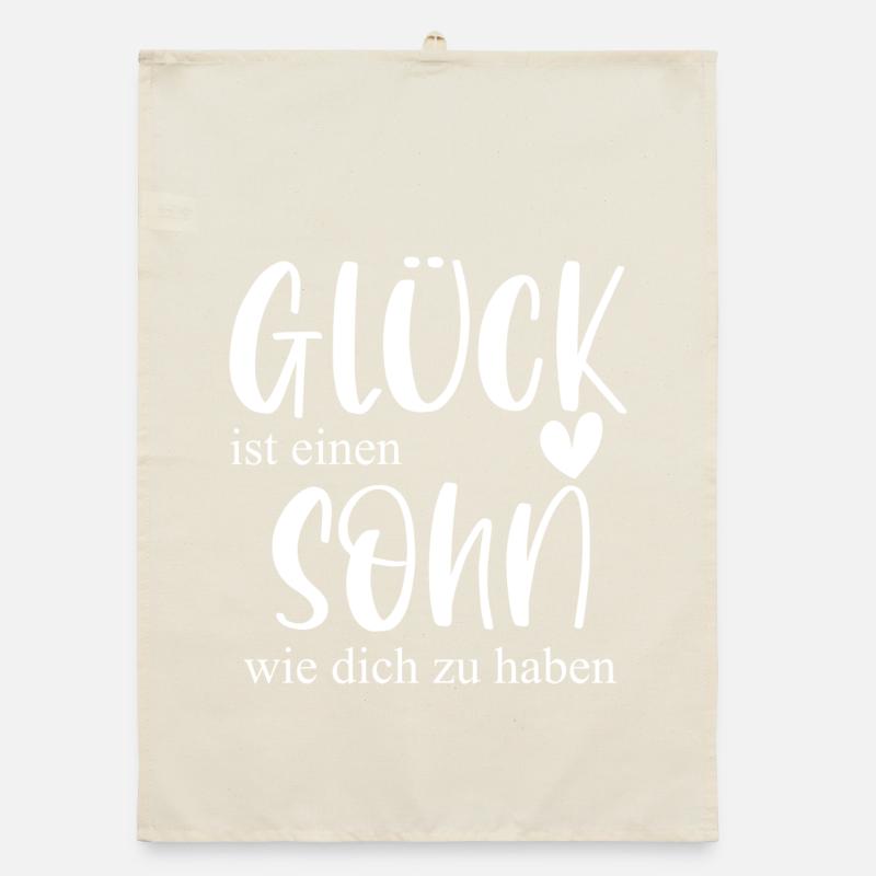 Sohn Geschenk Glück Kind Geburtstag Organic Geschirrtuch
