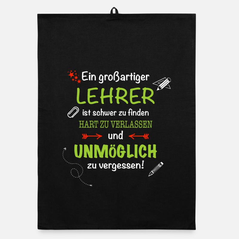 Ein großartiger Lehrer... Organic Geschirrtuch