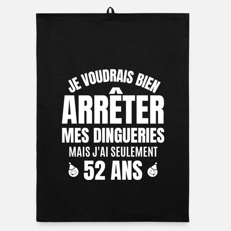 anniversaire 52 ans, anniversaire Torchon bio