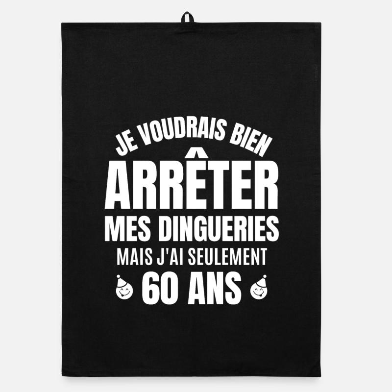 anniversaire 60 ans, anniversaire Torchon bio