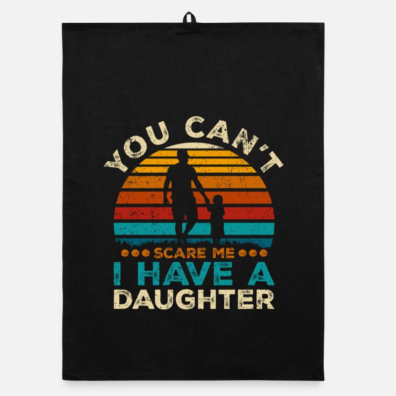 Fille Défenseur Coucher de soleil Torchon bio