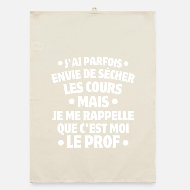 professeur, enseignant, je suis professeur Torchon bio