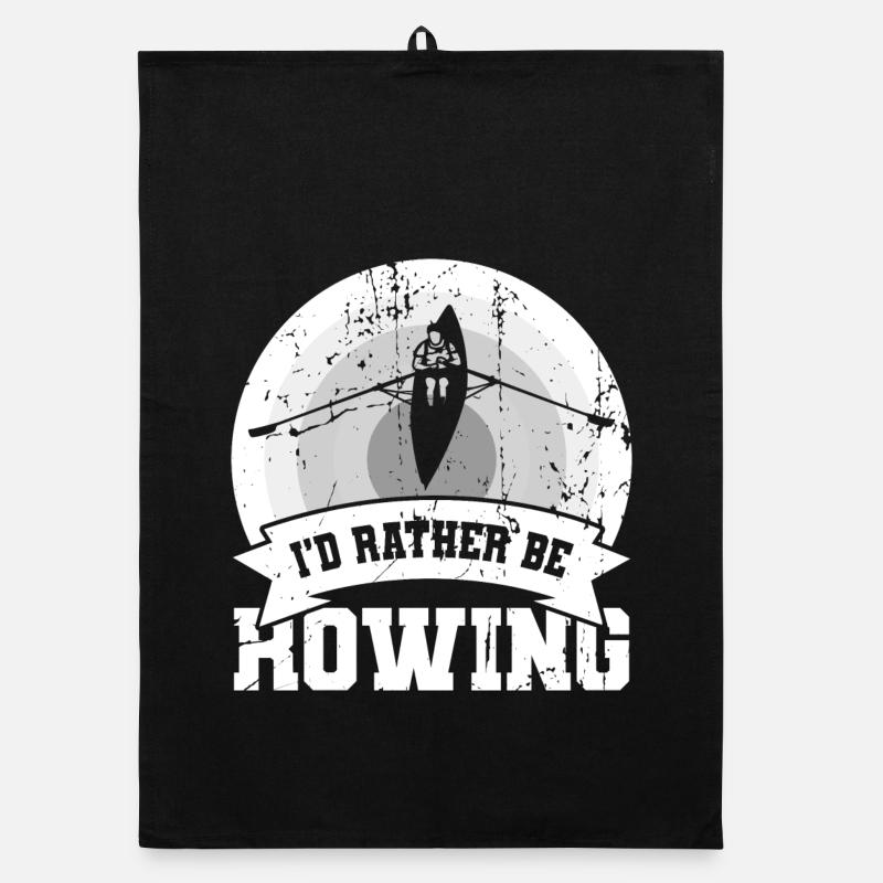 I'd rather row Organic dish towel