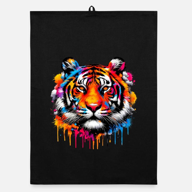 Tiger - Organic Geschirrtuch - Schwarz