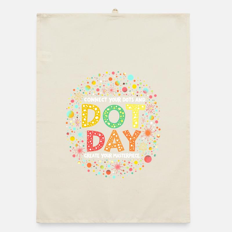 DOT DAY, CONNECTEZ VOS POINTS CRÉEZ VOTRE CHEF-D’ŒUVRE Torchon bio