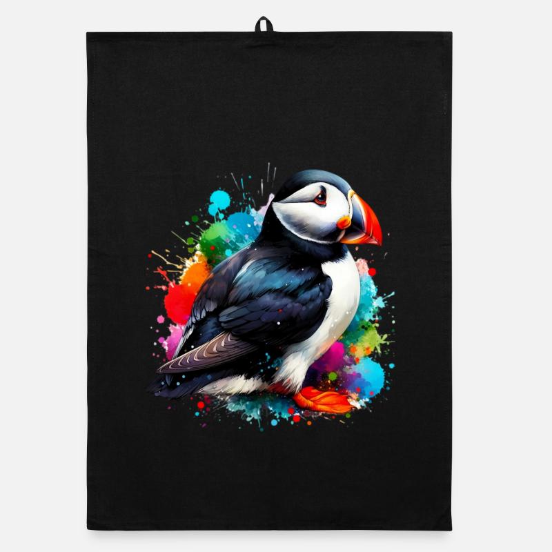 Papageitaucher Organic Geschirrtuch