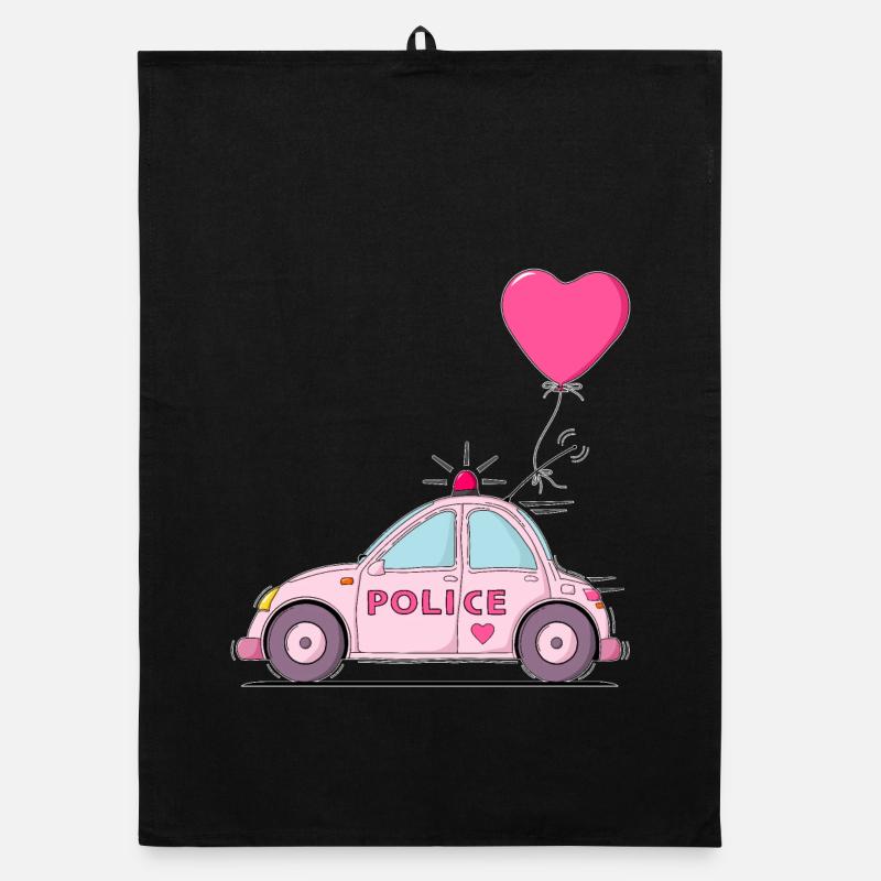 Coeur de police rose Torchon bio