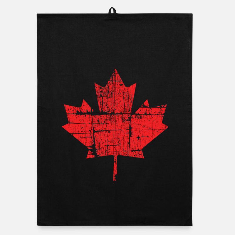 Feuille d'érable rustique en bois Torchon bio