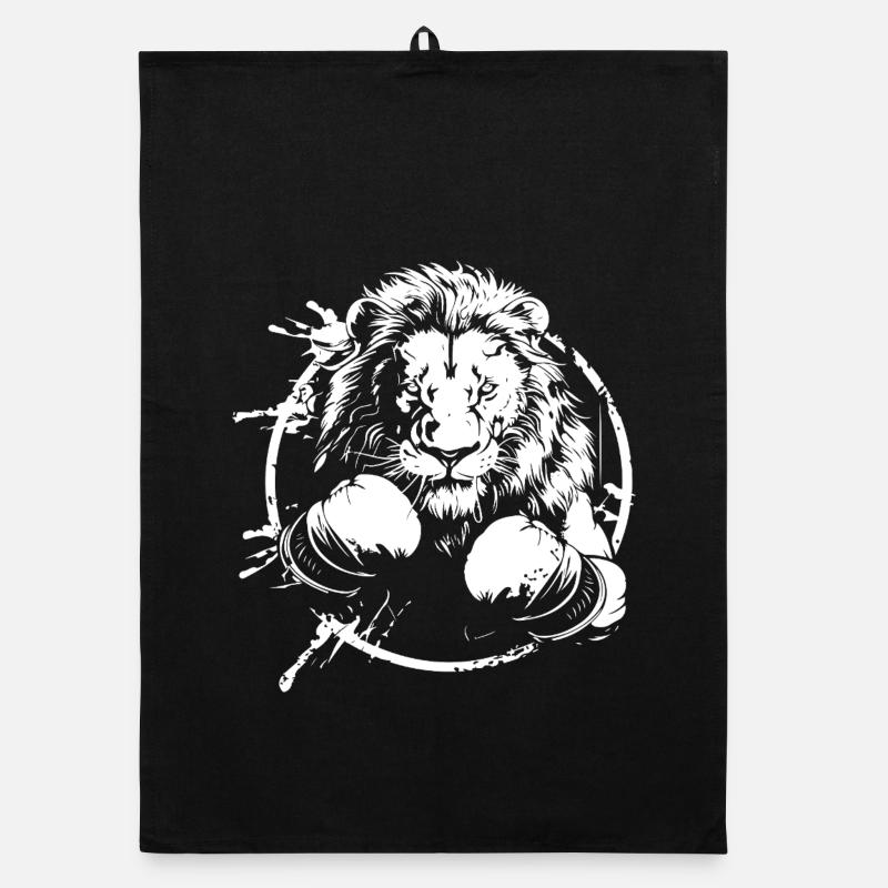 Lion Boxer Boxe MMA Torchon bio