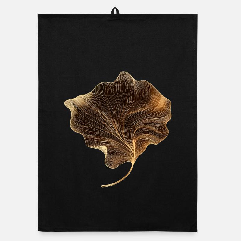 Feuille élégante Torchon bio