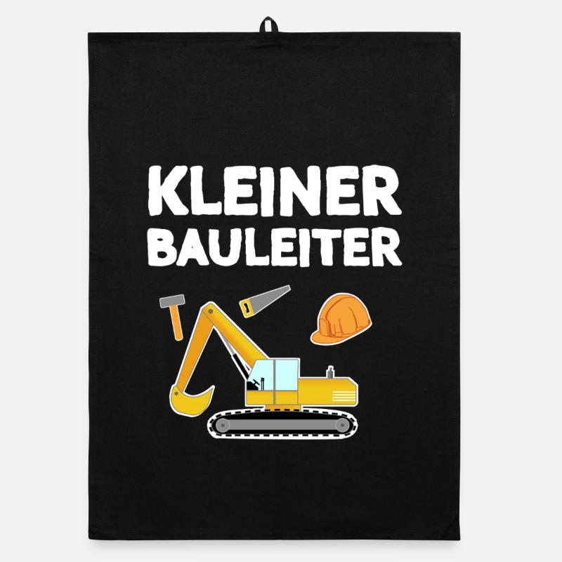 Kleiner Bauleiter Kinder Design Organic Geschirrtuch