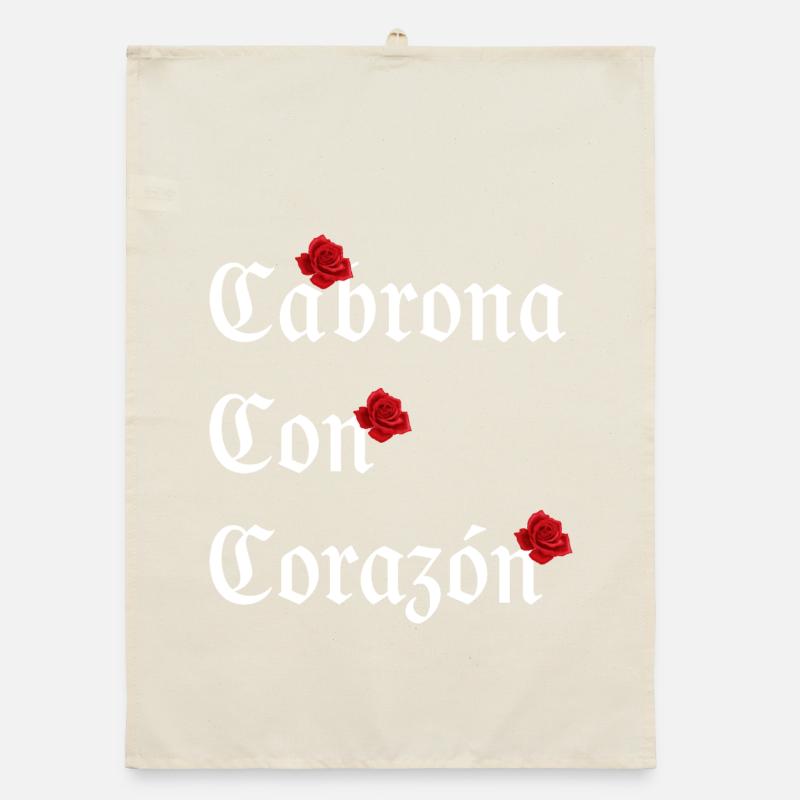 Gothic Rose Mexico Organic Geschirrtuch