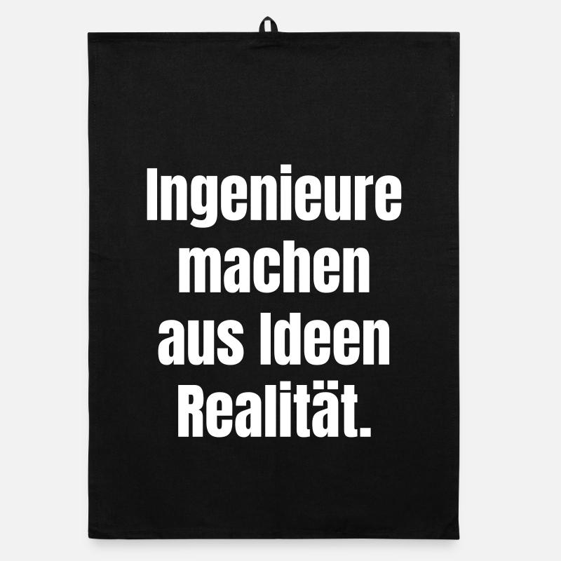 Engineers turn ideas into reality. Organic dish towel