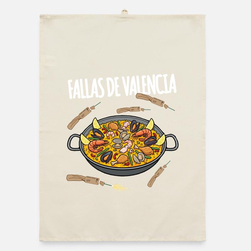 Fallas De Valencia Paella Torchon bio