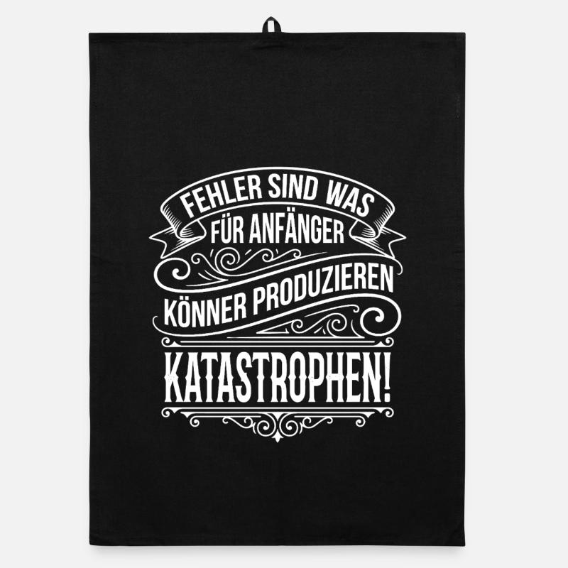 Mistakes are for beginners Organic dish towel