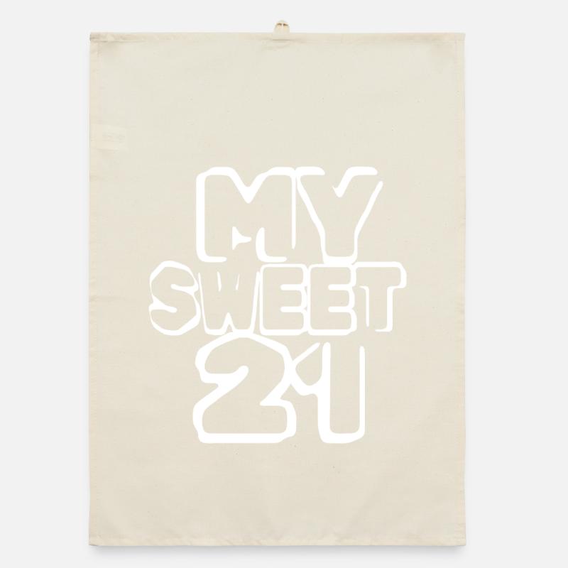 Geburtstag 21 Organic Geschirrtuch