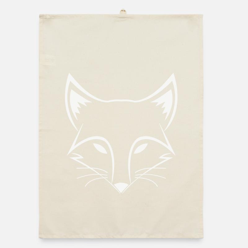 Fuchs Linienkopf Organic Geschirrtuch