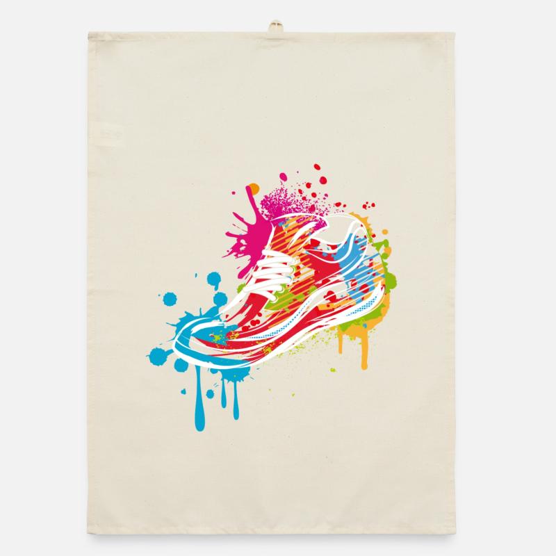 Sneaker Graffiti Organic dish towel