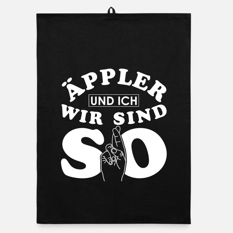 Äppler und ich wir sind so Organic Geschirrtuch
