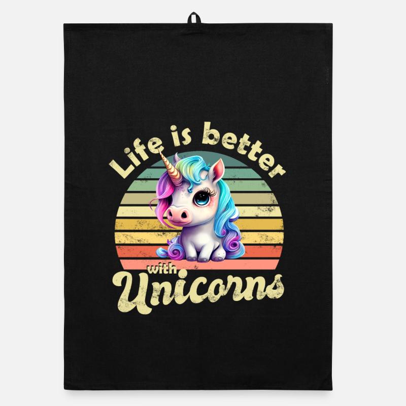 Unicorn Unicorns Organic dish towel