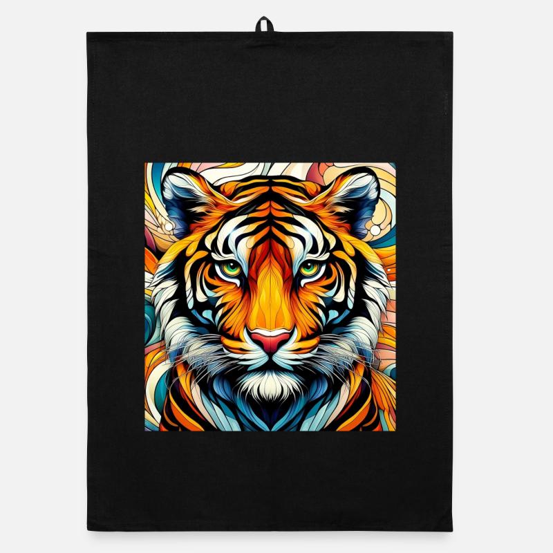 Tiger - Organic Geschirrtuch - Schwarz