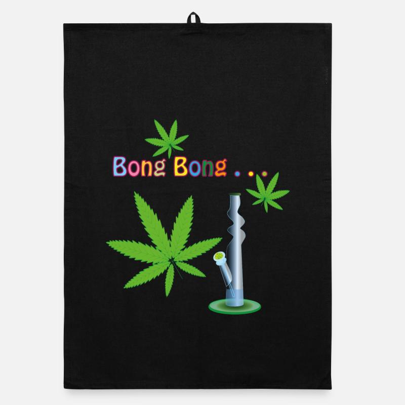 Feuilles de Cannabis Avec Bang Torchon bio