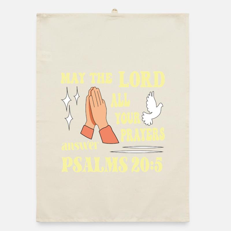 Psalm 20:5 May the Lord... Organic dish towel