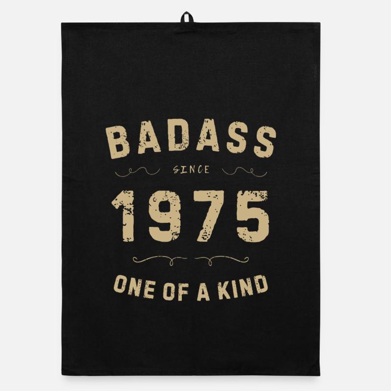 Badass 1975: Einzigartiger Retro-Stil Organic Geschirrtuch