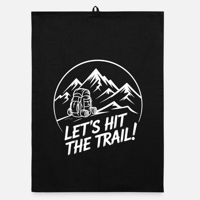 Let's Hit The Trail – Mountain Adventure Organic dish towel