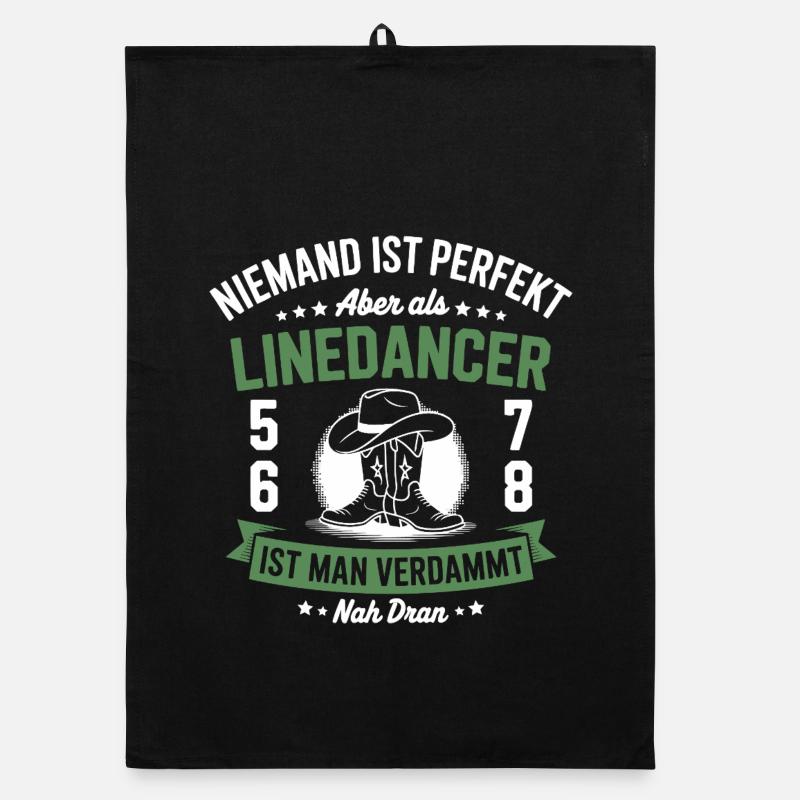 Line Dance Country Western Line Dancer Organic dish towel