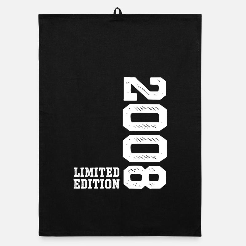 18e anniversaire 2008 Édition limitée garçons filles Torchon bio