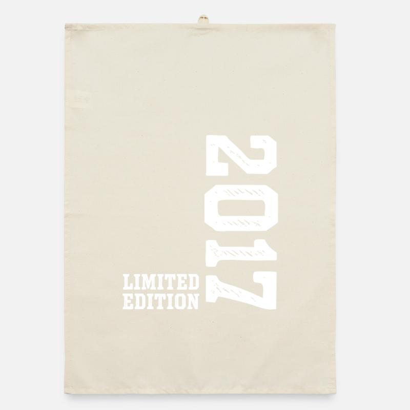 9. Geburtstag 2017 Limited Edition Junge Mädchen Organic Geschirrtuch