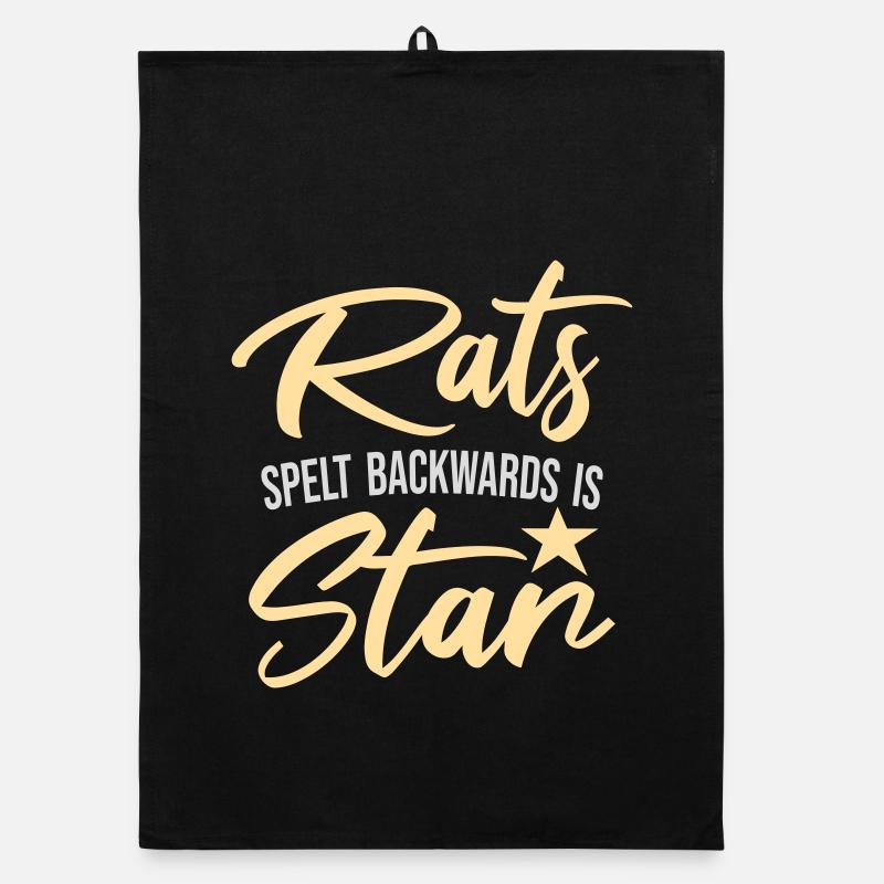 Rats Spelt Backwards Is Star Lustiger Ratte Spruch Organic Geschirrtuch