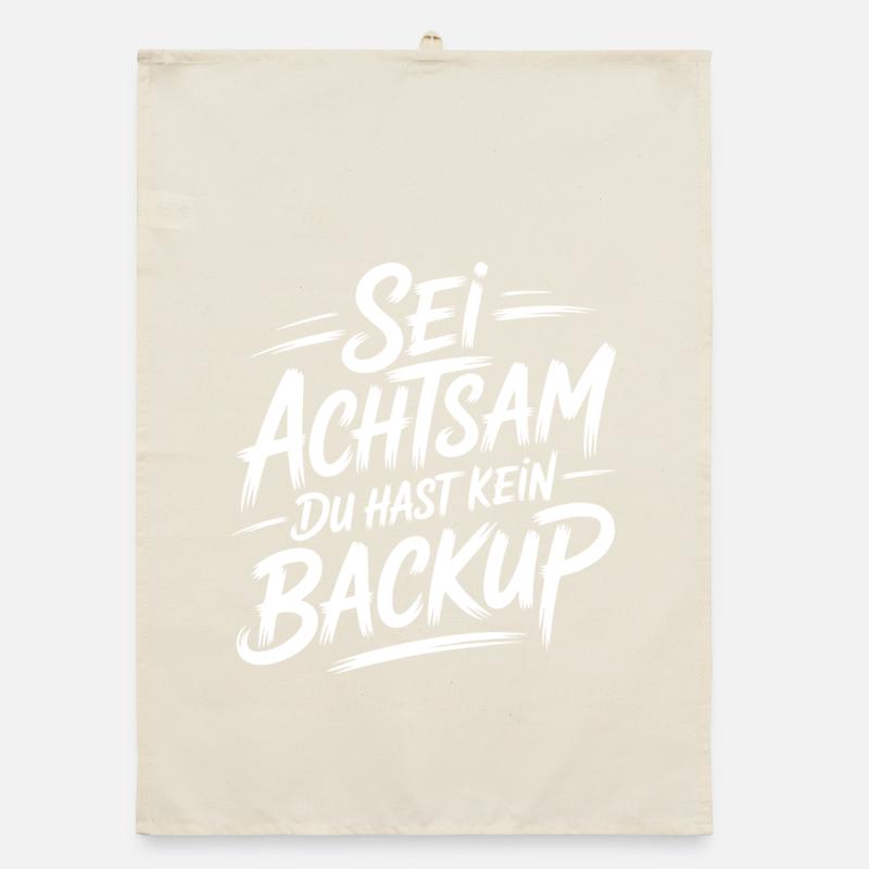 Das Leben is einmalig - Kein Backup Organic Geschirrtuch