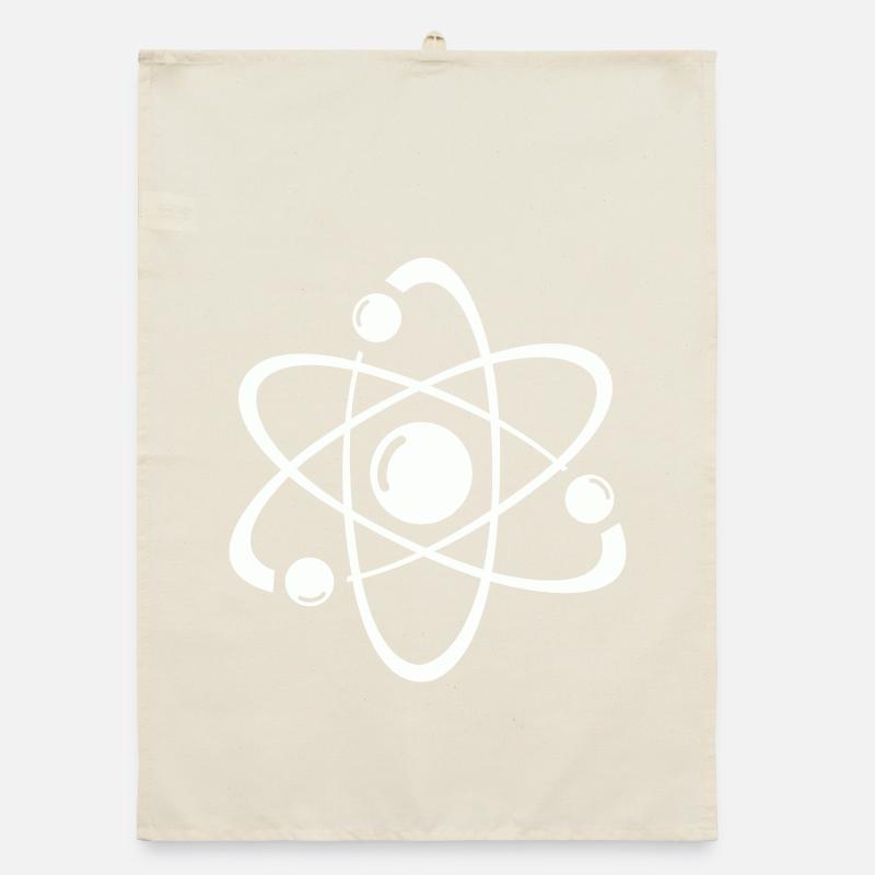 Atomic Model Line Art Organic dish towel