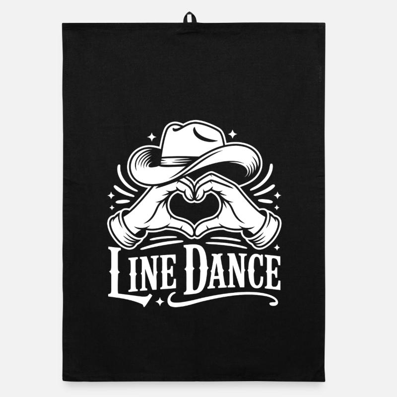 Amour de la danse en ligne Torchon bio