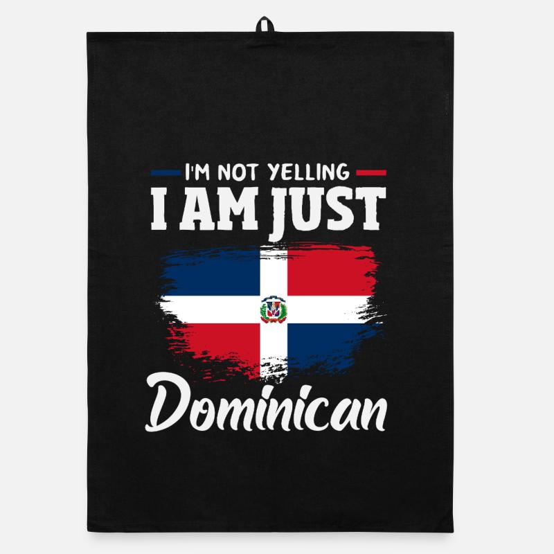 Drapeau de la République dominicaine Dom Rep Pride Torchon bio