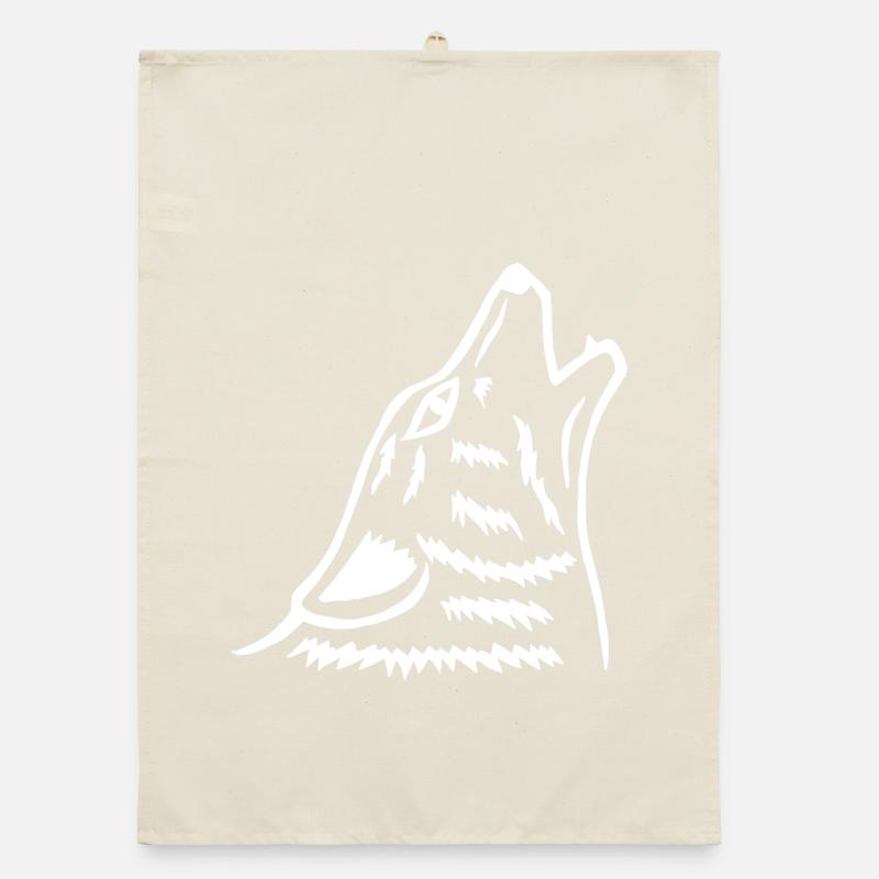 Le hurlement du loup blanc Torchon bio