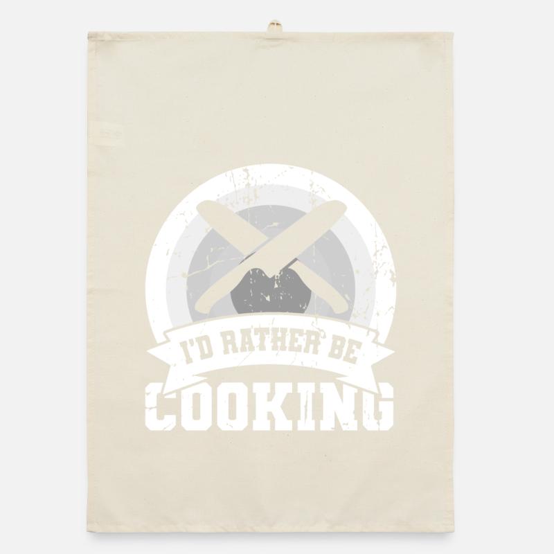 I'd rather cook Organic dish towel