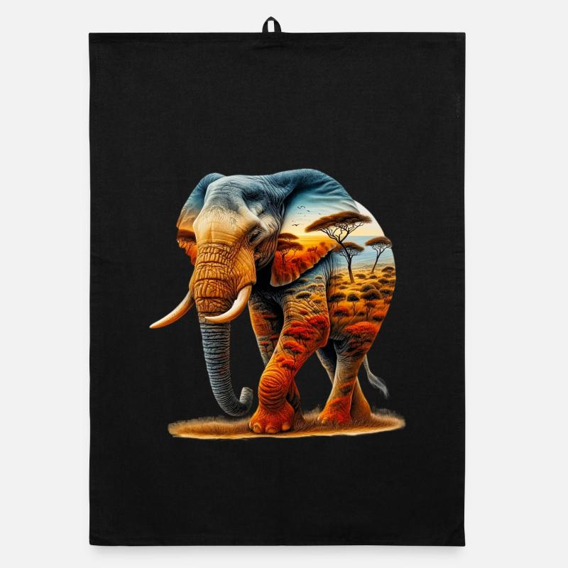 Elefant Organic Geschirrtuch