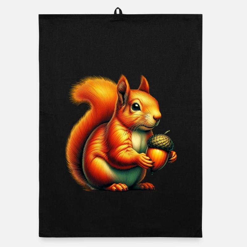 Squirrel Organic dish towel